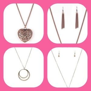 2 necklace’s with earrings